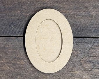 DIY Extra wide Oval Frame - Laser-Cut MDF  - Paint Ready