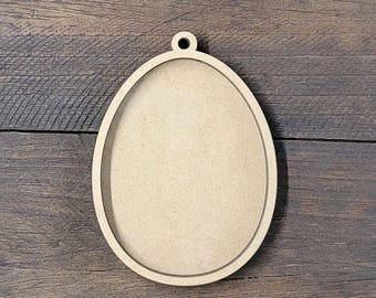 Egg Shaker Craft Kit: Laser Cut MDF & Acrylic Easter Decor