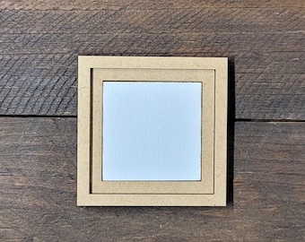DIY Floating Craft Frame: Paintable MDF, Canvas & Watercolor Options