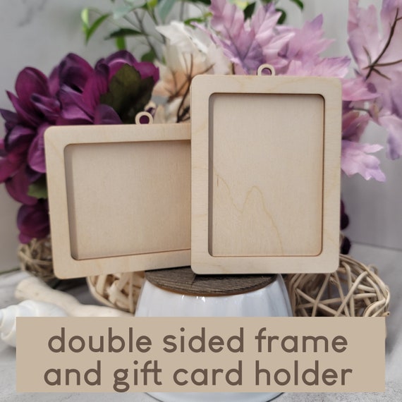 DIY Double-Sided Card Frame Ornament Kit: Gift Card/Trading Card Holder
