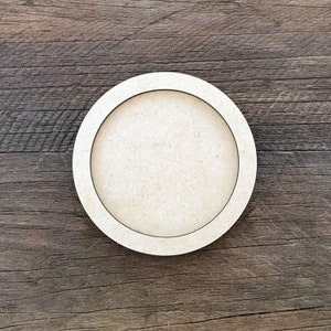Mini Circle DIY Frame KIT for Photos - Resin Crafts - Miniature Art Frames -  Picture Frames Laser Cut MDF cutout shape