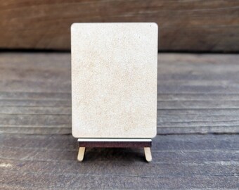 Mini MDF Canvas with Easel: Small Art Display, Desk Decor (Bundle of 5)