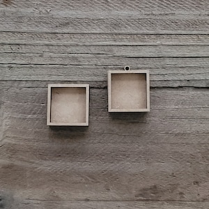 Mini Square DIY Frame Kit for Photos - Resin Crafts - Miniature Art Frames -  Picture Frames Laser Cut MDF  cutout shape
