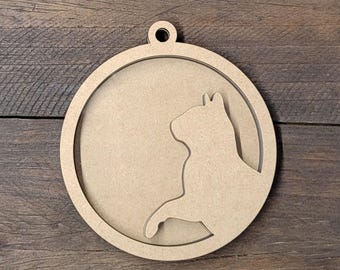 DIY Cat Silhouette Shaker Ornament Kit: Gift Card Holder, Holiday Craft