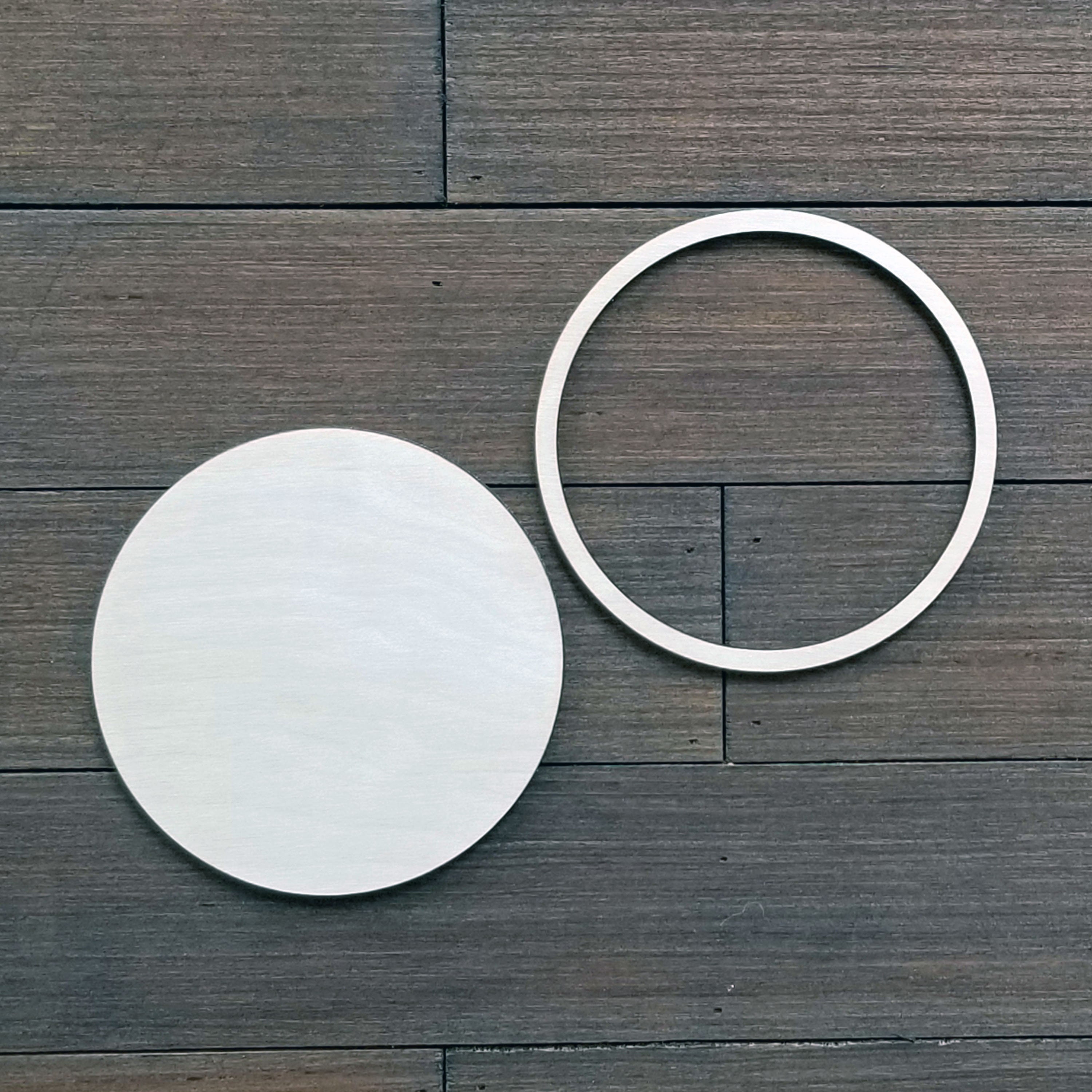 Circle with Frame Tray Decor Laser Cut birch wood cutout Etsy