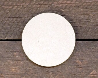 Circle Unfinished MDF cutout - Laser Cut - Multiple sizes