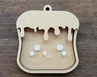 DIY Marshmallow Face Shaker Ornament Kit: Holiday Decor with Gift Card Holder