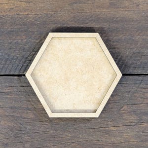 MDF Hexagon with Frame – DIY Craft Blank