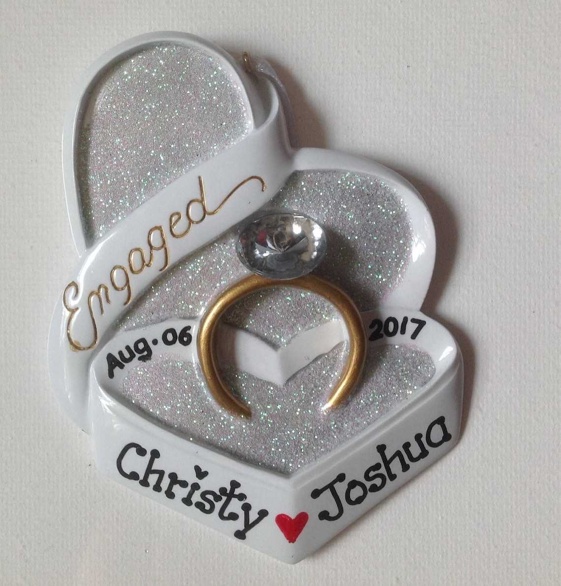 2021 Personalized Engagement Christmas Ornament We're Etsy