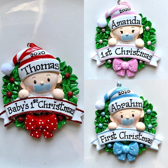baby's first birthday ornament