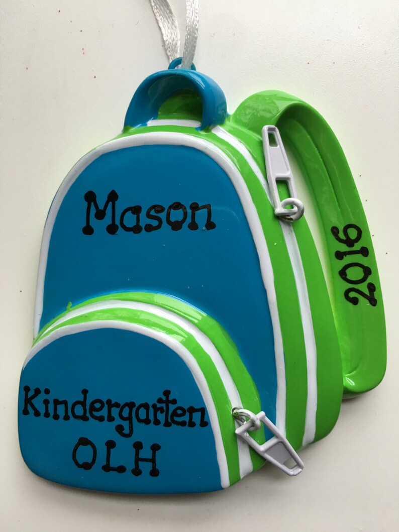 Personalized Blue Backpack Preschool Kindergarten Etsy