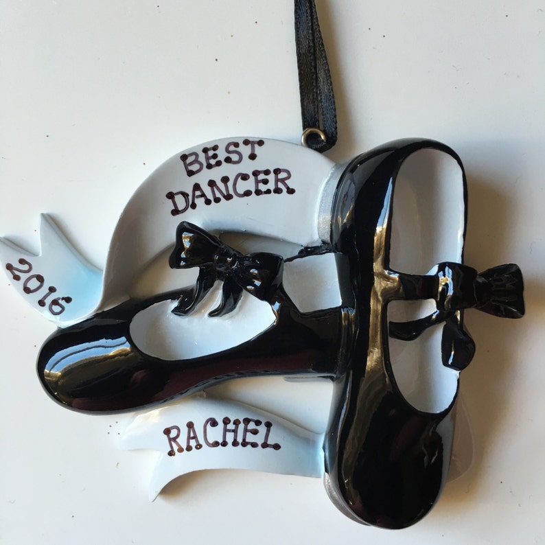 Party Favor Teacher Gift Dancer Personalized Tap Shoes Christmas Ornament- Best Dancer,Recital