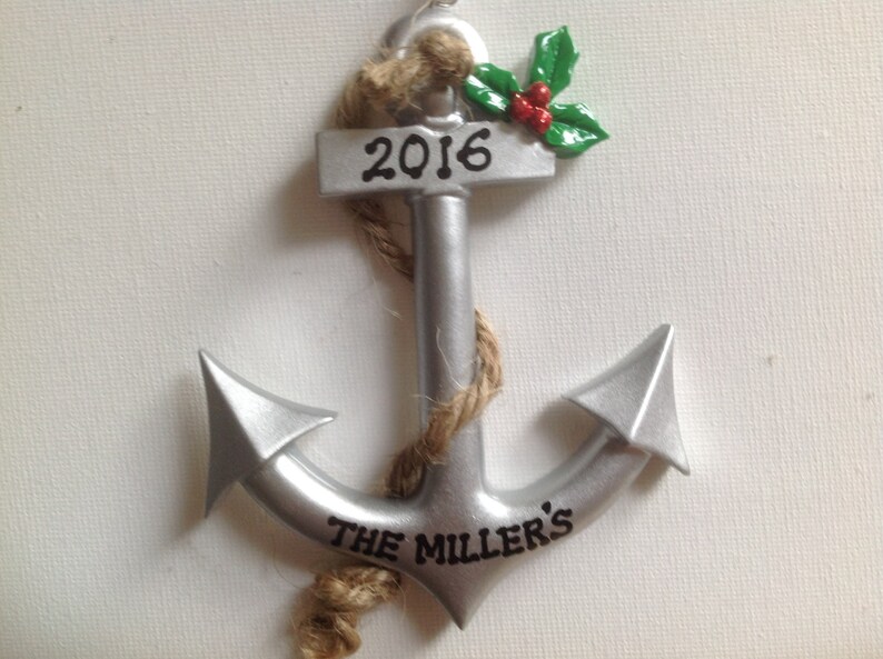 Personalized Anchor Nautical Beach Wedding Christmas Etsy