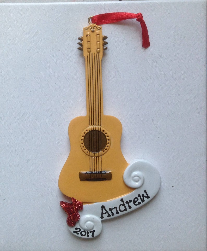 Guitar Christmas Ornament 