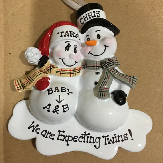 expecting twins ornament