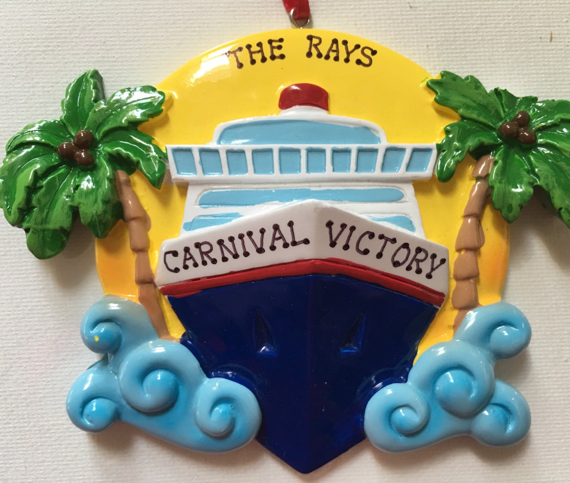 Personalized Disney Cruise Ship Christmas Ornaments Bahamas Etsy