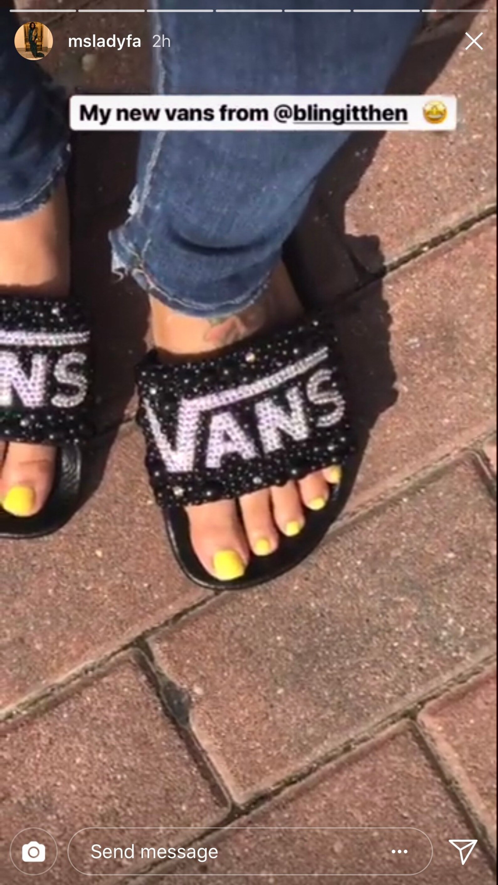 fur vans slides