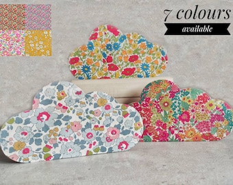 Liberty of London wooden clouds  |  Liberty print decor  |  Floral bedroom ornaments  |  Liberty London homeware gift