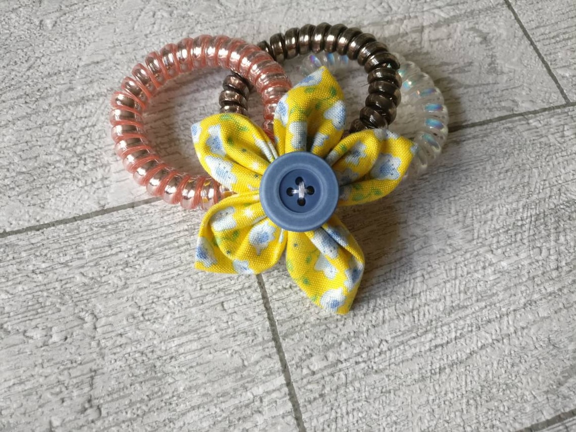 Blue and Yellow Hair Accessories - wide 3
