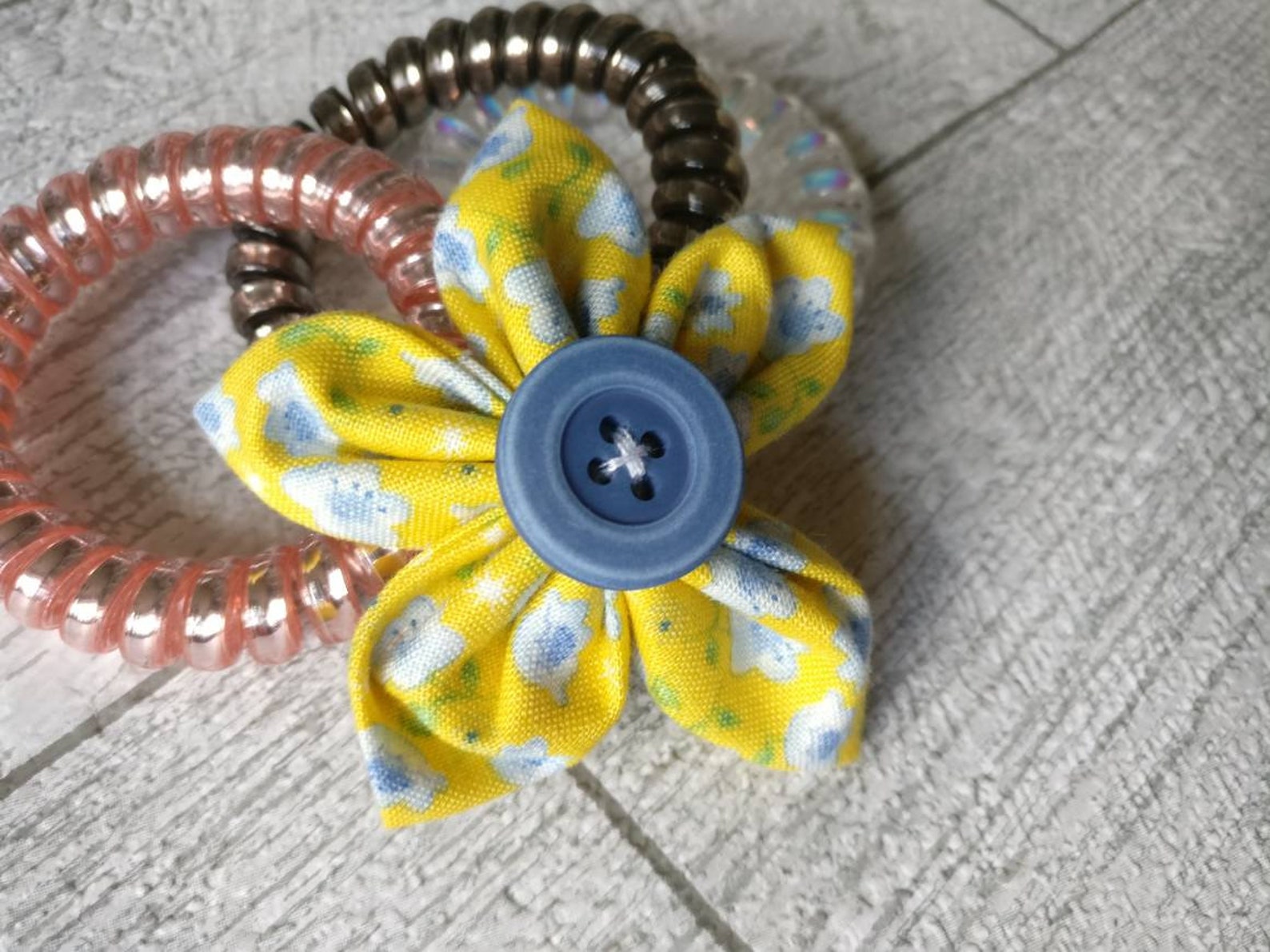 Blue and Yellow Hair Accessories - wide 1