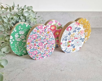 Liberty of London wooden easter eggs  |  Liberty print decor  |  Floral bedroom ornaments  |  Liberty London homeware gift