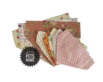 Pet bandana  |  Dog bandana  |  Cat bandanna  |  Pet neckerchief  |  Custom pet bandana  |  Floral pet accessories