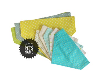 Polka Dot Pet Bandana, Collar Slip-On Neckerchief for Dogs Cats