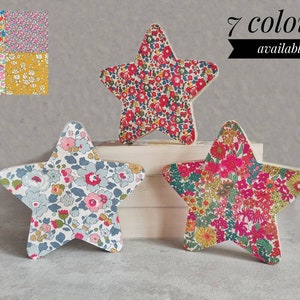 Liberty of London wooden stars  |  Liberty print decor  |  Floral bedroom ornaments  |  Liberty London homeware gift