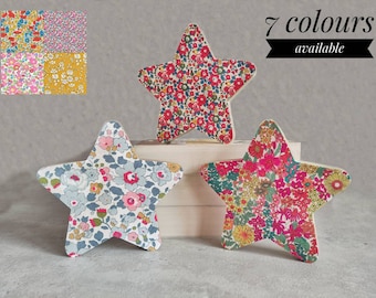 Liberty of London wooden stars  |  Liberty print decor  |  Floral bedroom ornaments  |  Liberty London homeware gift