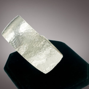 Handgehämmertes Sterling Silber Manschette Armband