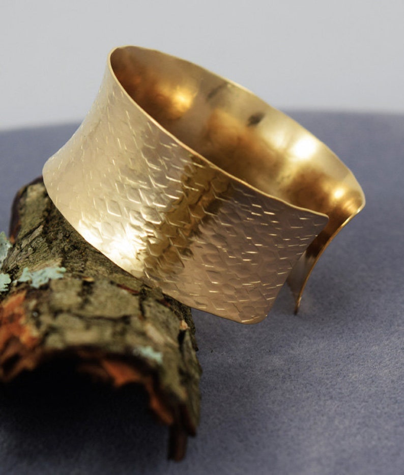 Hand Hammered 14K Gold Fill Cuff Bracelet Etsy