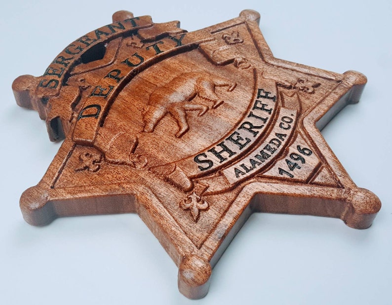 Alameda Sheriff's Department Personalized Badge Plaque  Etsy