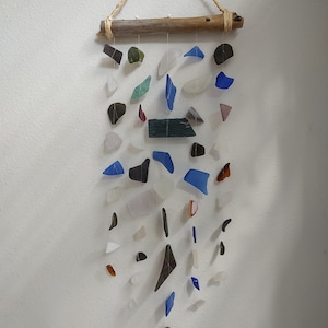 Mixed Sea Glass Suncatcher Windchime