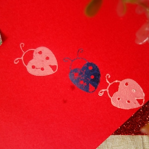 Lovebug houten blok stempel liefde huwelijk verjaardag voor diy ambachtelijke wenskaart cadeau voor ambachtslieden, keramiek, papier ambacht NIET VOOR TEXTIEL