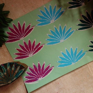 Sello de flor de Margarita, impresión en bloques de madera, jabón, cerámica, papel, tela, sellos personalizados de alta calidad de la India