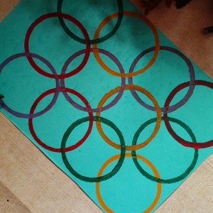 Timbro a blocchi di legno a forma di cerchio proveniente dall'India, timbro con stampa a blocchi con motivo semplice a forma rotonda, mestiere di carta sapone regalo minimalista e sostenibile