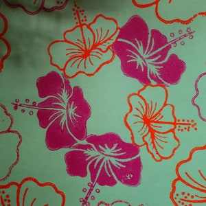 Blumen Blockdruck Stempel Hibiskus Blume Muster Stempel für Seife, Keramik, Papier, Stoff hochwertige individuelle Stempel aus Indien