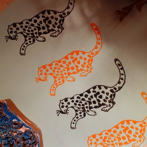 Tampon indien à motif léopard pour savon, céramique, papier, tissu, tampons personnalisés de haute qualité de l'Inde