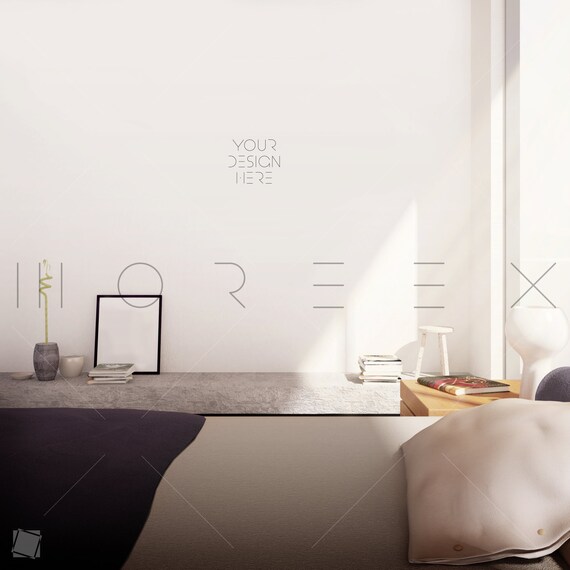 Blank Wall Mockup Photographs Set Of 2 Styled