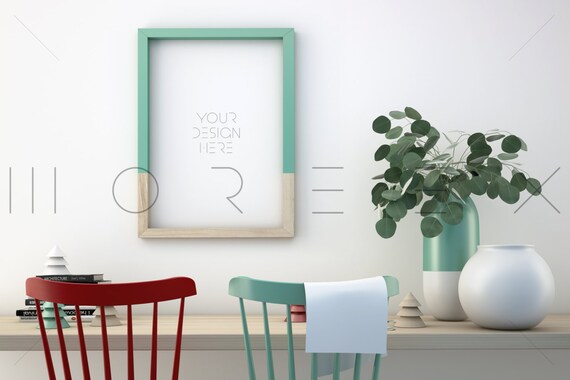 Styled Stock Photography A3 Frame Mockup Wooden Styled Stock Photography A3 Frame Mockup Wooden