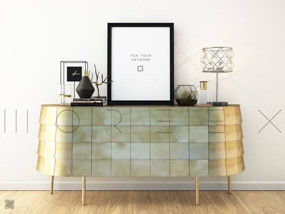 Styled Stock Photography Vintage Frame Mockup Black Digital Frame