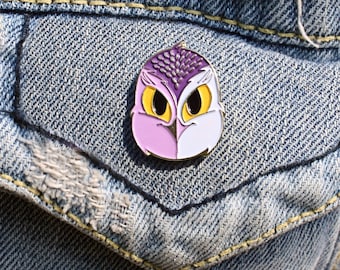 Hard Enamel Owl Pin, Owl Enamel Pin, Bird Pin, Hard Enamel Pin, Lapel Pin