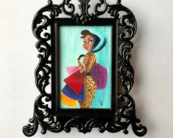 Fashionista 1- Mini original painting