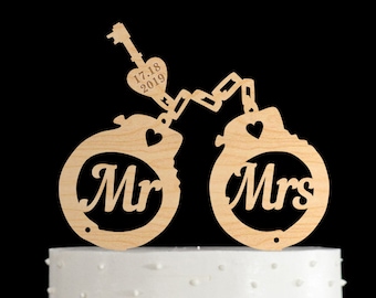 Handcuff cake topper,handcuff wedding cake topper,cake toppers for wedding,wedding cake topper,cake topper wedding,wedding topper,824