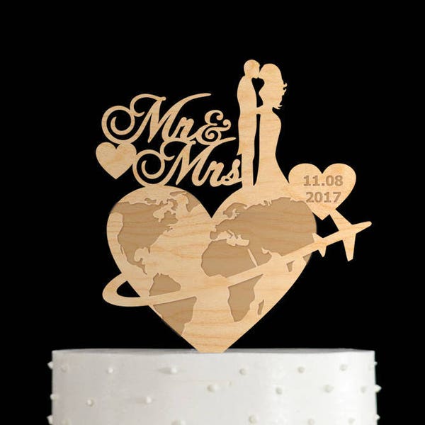 Travel cake topper,travel wedding cake topper,cake topper travel,travel wedding,travel theme wedding,wedding cake topper travel,663