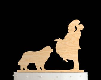 Newfoundland dog,Newfoundland dog wedding cake topper,Newfoundland dog cake topper,dog cake topper,wedding cake topper dog,dog wedding,654