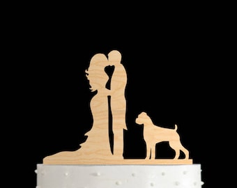 Boxer dog,Boxer wedding cake topper,dog cake topper,Boxer dog topper,wedding cake topper with dog,dog wedding cake topper,boxer wedding,649