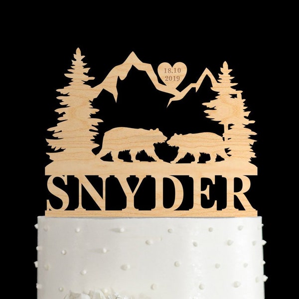 Bear Cake Topper - Etsy
