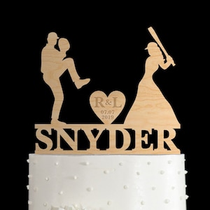 Baseball wedding,initial cake topper,Baseball cake topper,baseball wedding cake topper,baseball theme cake topper,baseball fans topper,61