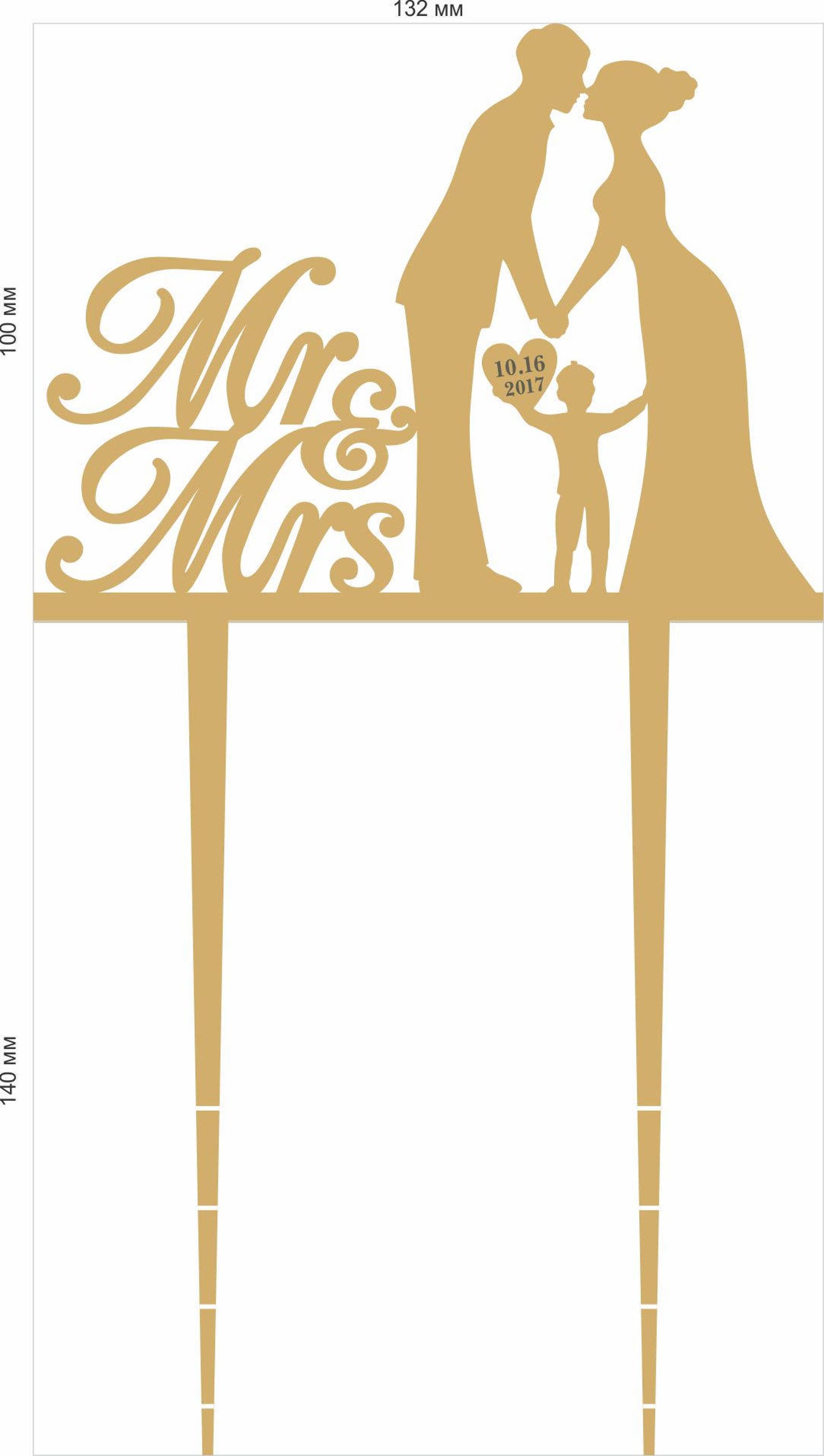 Family Wedding Cake Topperfamily Cake Topperfamily Wedding Etsy